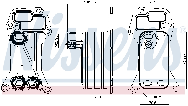 Nissens Oliekoeler motorolie 90901