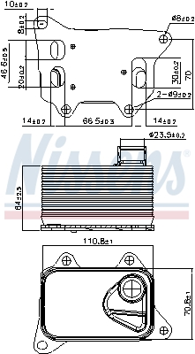 Nissens Oliekoeler motorolie 90914