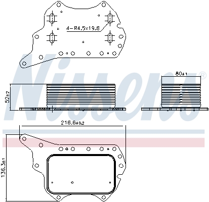 Nissens Oliekoeler motorolie 90920