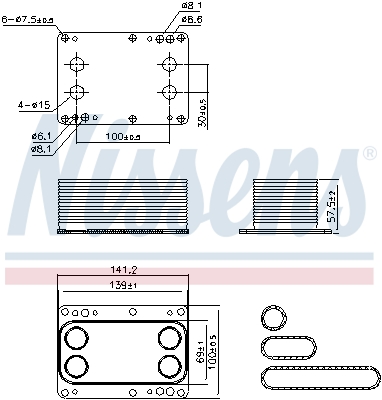 Nissens Oliekoeler motorolie 90921