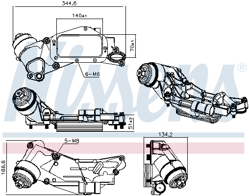 Nissens Oliekoeler motorolie 90930