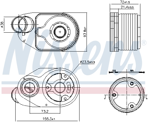 Nissens Oliekoeler motorolie 90932