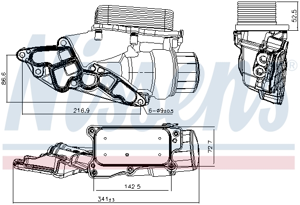 Nissens Oliekoeler motorolie 90933