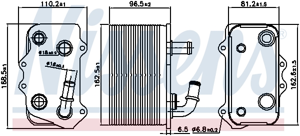 Nissens Oliekoeler versn.bak 90934