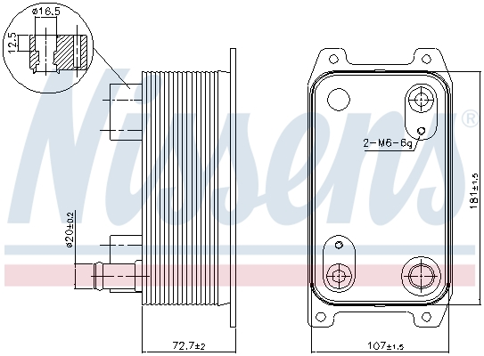 Nissens Oliekoeler motorolie 90941