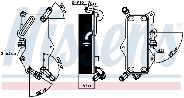 Nissens Oliekoeler motorolie 90942