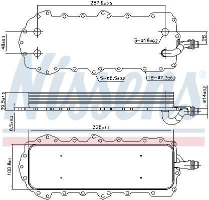 Nissens Oliekoeler motorolie 90944