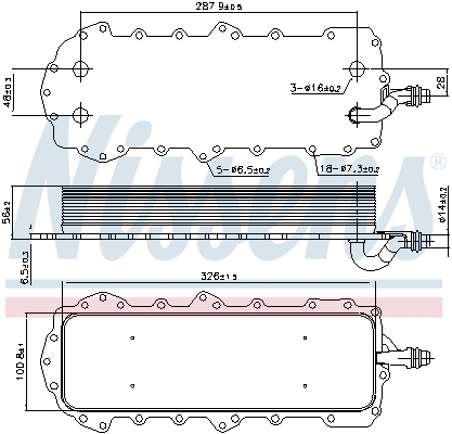 Nissens Oliekoeler motorolie 90947