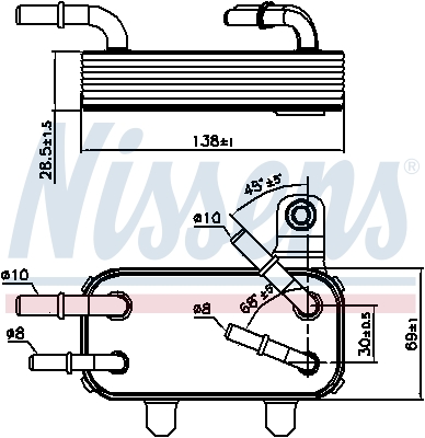 Nissens Oliekoeler motorolie 90951