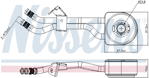 Nissens Oliekoeler motorolie 91105