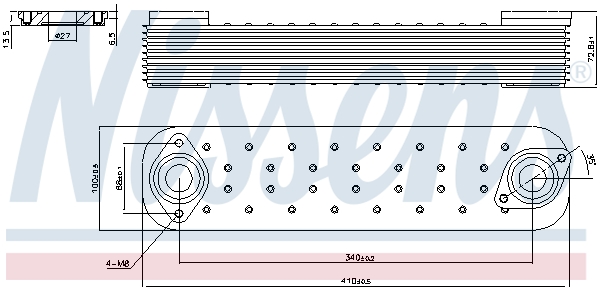 Nissens Oliekoeler motorolie 91132