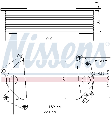 Nissens Oliekoeler motorolie 91139