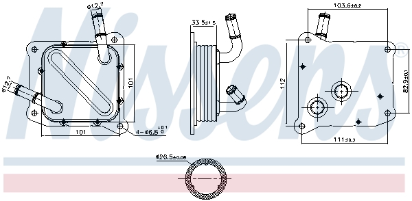 Nissens Oliekoeler motorolie 91181