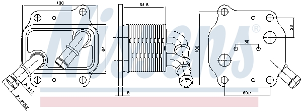 Nissens Oliekoeler motorolie 91231