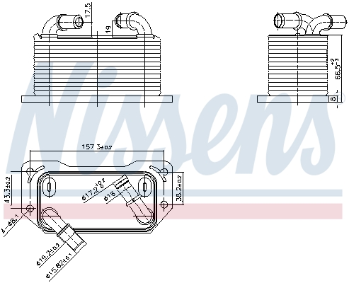 Nissens Oliekoeler motorolie 91237