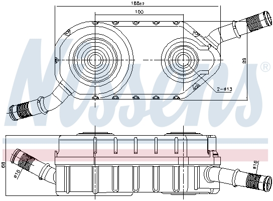 Nissens Oliekoeler motorolie 91287