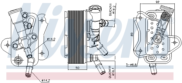 Nissens Oliekoeler motorolie 91299