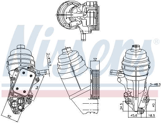 Nissens Oliekoeler motorolie 91320