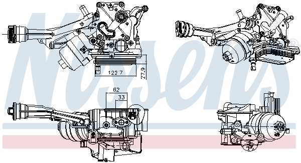 Nissens Oliekoeler, motorolie 91393