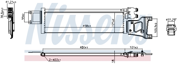 Nissens Oliekoeler, automatische transmissie 91568