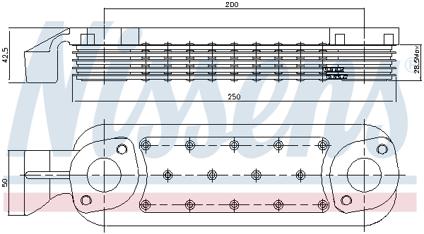 Nissens Oliekoeler, motorolie 91604