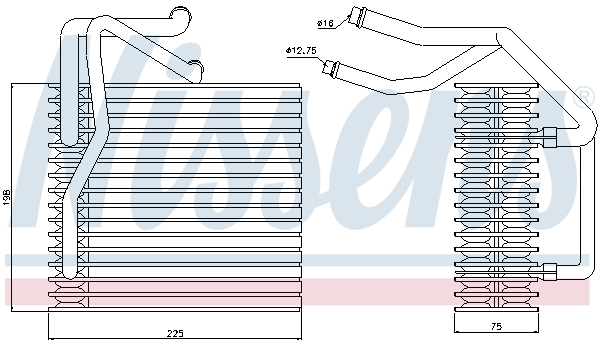 Nissens Airco verdamper 92205