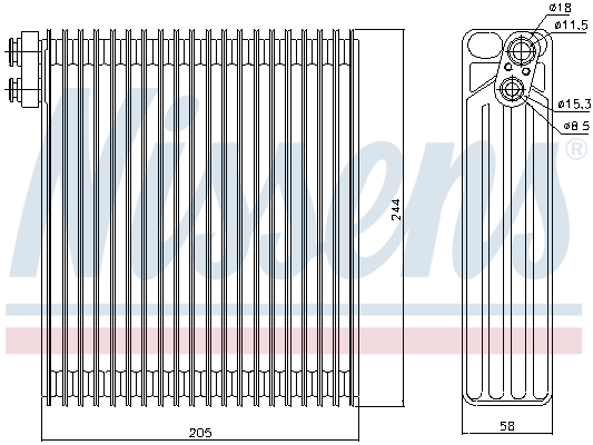 Nissens Airco verdamper 92302