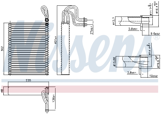 Nissens Airco verdamper 92351