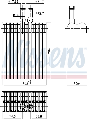 Nissens Airco verdamper 92378