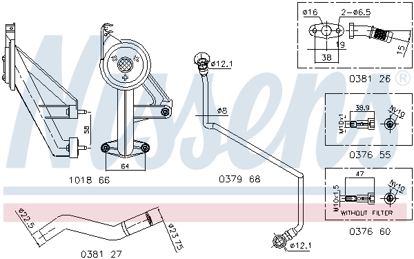 Nissens Turbolader montageset 9300908