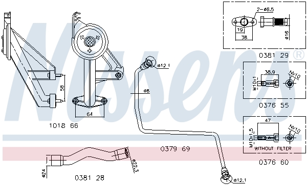 Nissens Turbolader montageset 9300909