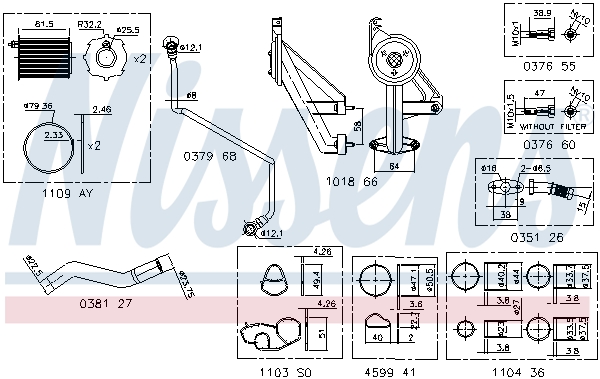 Turbolader montageset Nissens 9300910