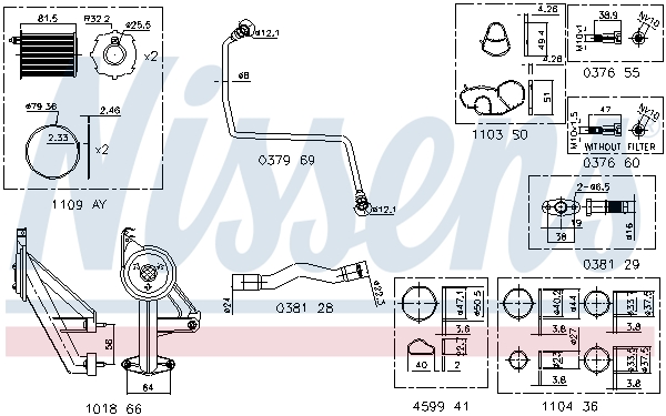 Turbolader montageset Nissens 9300911