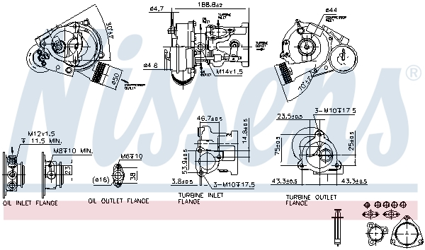 Nissens Turbolader 93021