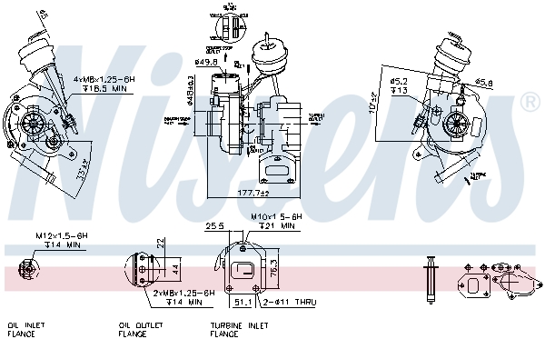 Nissens Turbolader 93026