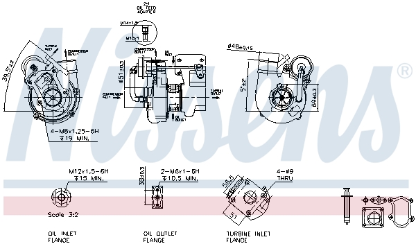 Nissens Turbolader 93041