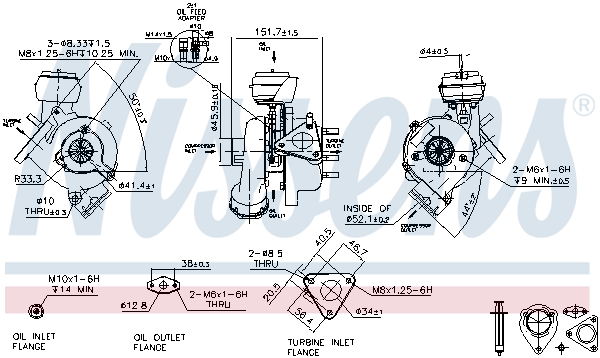 Nissens Turbolader 93043