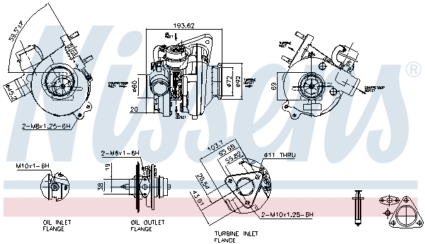 Nissens Turbolader 93055