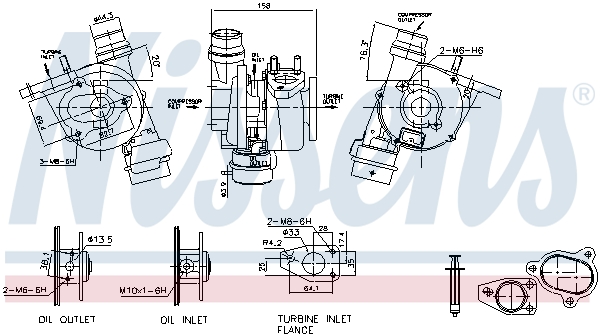 Nissens Turbolader 93072