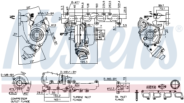 Nissens Turbolader 93076