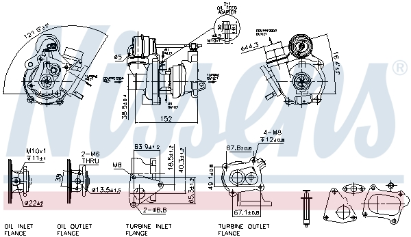 Nissens Turbolader 93078