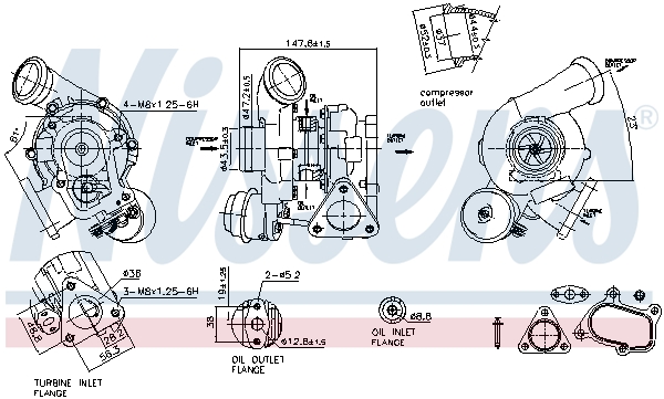 Nissens Turbolader 93080