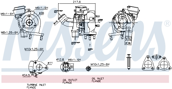 Turbolader Nissens 93083