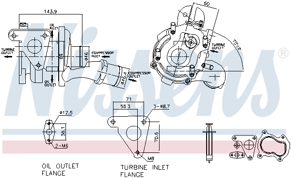 Nissens Turbolader 93093