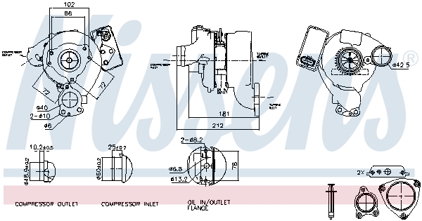 Nissens Turbolader 93115