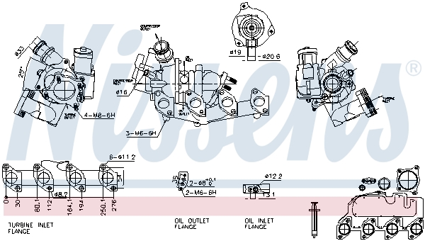 Turbolader Nissens 93117