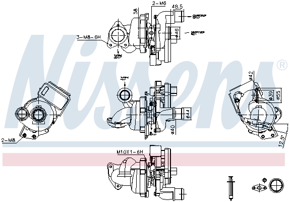 Turbolader Nissens 93119