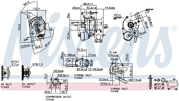 Nissens Turbolader 93132