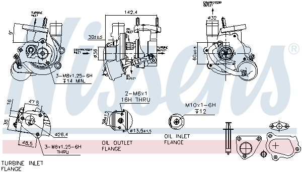 Nissens Turbolader 93134