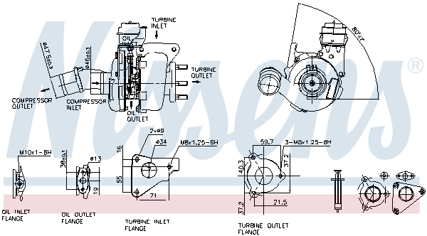 Nissens Turbolader 93136